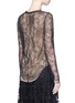 Back View - Click To Enlarge - CHLOÉ - Crystal embellished floral lace top