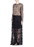 Figure View - Click To Enlarge - CHLOÉ - Crystal embellished floral lace top