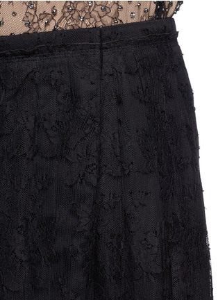 Detail View - Click To Enlarge - CHLOÉ - Pleat lace maxi skirt