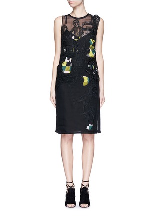 Main View - Click To Enlarge - EMILIO PUCCI - Tourist embroidery silk organza dress