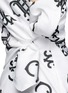 Detail View - Click To Enlarge - EMILIO PUCCI - Logo jacquard one-shoulder crepe dress