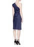 Back View - Click To Enlarge - EMILIO PUCCI - Tie back one-shoulder chambray dress