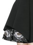 Detail View - Click To Enlarge - ALEXANDER MCQUEEN - Floral silk jacquard hem wool blend dress
