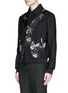 Front View - Click To Enlarge - ALEXANDER MCQUEEN - Cross floral jacquard blouson jacket