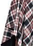 Detail View - Click To Enlarge - ALEXANDER MCQUEEN - Asymmetric hem tartan plaid wool midi skirt