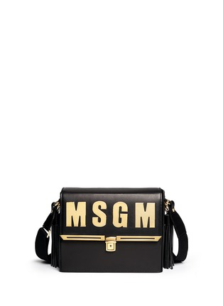 Main View - Click To Enlarge - MSGM - Structured leather satchel