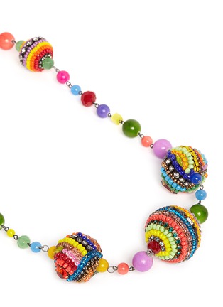 Detail View - Click To Enlarge - ERICKSON BEAMON - 'Kumbaya' ball charm bead necklace