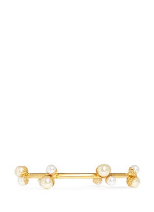 Main View - Click To Enlarge - ERICKSON BEAMON - 'Pearly Queen' double faux pearl bangle