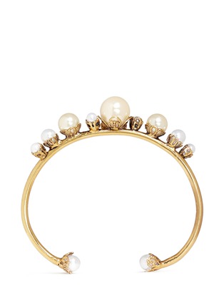 Main View - Click To Enlarge - ERICKSON BEAMON - 'Pearly Queen' faux pearl cuff