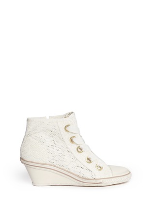 Main View - Click To Enlarge - ASH - 'Glen' floral lace grosgrain lace-up sneakers