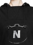 Detail View - Click To Enlarge - NICOPANDA - Panda logo flare hem sleeveless hoodie