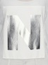 Detail View - Click To Enlarge - NICOPANDA - Foil logo mesh oversize T-shirt