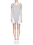 Main View - Click To Enlarge - SACAI LUCK - Floral lace back short-sleeve knit dress