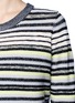 Detail View - Click To Enlarge - PROENZA SCHOULER - Textured stripe button-back sweater