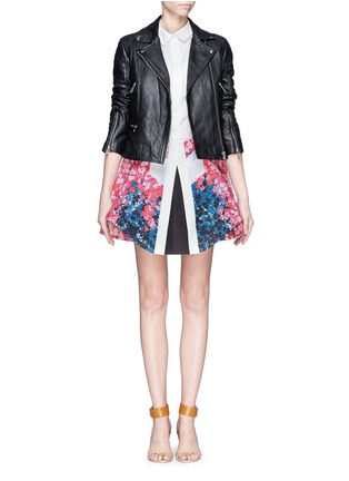 PETER PILOTTO - Pleated front floral cotton-blend flare skirt - on SALE ...