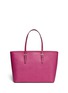 Back View - Click To Enlarge - MICHAEL KORS - 'Jet Set Travel' medium saffiano leather tote