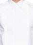 Detail View - Click To Enlarge - GIVENCHY - Hopsack panel cotton poplin shirt