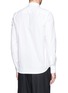 Back View - Click To Enlarge - GIVENCHY - Hopsack panel cotton poplin shirt