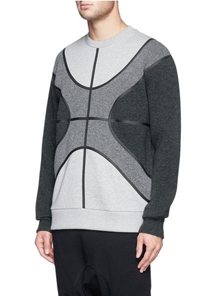 Front View - Click To Enlarge - GIVENCHY - Heat sealed seam tonal colourblock sweatshirt