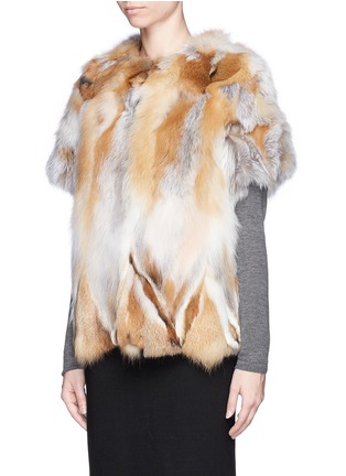 Front View - Click To Enlarge - FUREVER - Fox fur coat