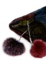 Detail View - Click To Enlarge - HOCKLEY - 'Parrot' mink pouch with fox fur pompom charm