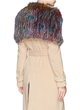 Back View - Click To Enlarge - HOCKLEY - Feather fox fur shoulder wrap