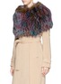 Front View - Click To Enlarge - HOCKLEY - Feather fox fur shoulder wrap