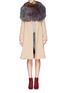 Figure View - Click To Enlarge - HOCKLEY - Feather fox fur shoulder wrap