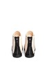 Back View - Click To Enlarge - STUART WEITZMAN - 'Zip It' contrast toe cap leather sneakers