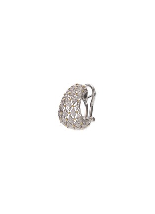 Figure View - Click To Enlarge - BUCCELLATI - Diamond 18k gold stud earrings