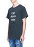 Front View - Click To Enlarge - AMIRI - 'Good Life' print slub jersey T-shirt