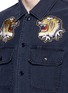 Detail View - Click To Enlarge - 73387 - Stud tiger patch military shirt