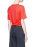 Back View - Click To Enlarge - T BY ALEXANDER WANG - Twist front cotton T-shirt