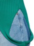 Detail View - Click To Enlarge - PORTS 1961 - Colourblock loop hem rib knit sweater