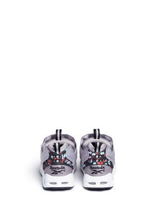 Back View - Click To Enlarge - REEBOK - 'InstaPump Fury Road MCT' colourblock slip-on sneakers