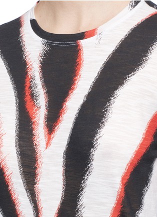 Detail View - Click To Enlarge - PROENZA SCHOULER - Zebra print tissue jersey long sleeve T-shirt