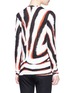 Back View - Click To Enlarge - PROENZA SCHOULER - Zebra print tissue jersey long sleeve T-shirt