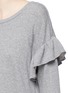 Detail View - Click To Enlarge - CURRENT/ELLIOTT - 'The Ruffle' French terry sweatshirt