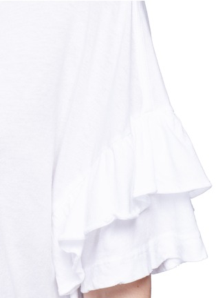 Detail View - Click To Enlarge - CURRENT/ELLIOTT - 'The Ruffle Roadie' tiered sleeve T-shirt