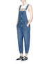 Figure View - Click To Enlarge - CURRENT/ELLIOTT - 'The Ranchhand' denim overalls