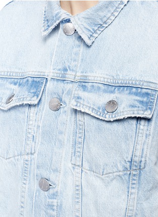 Detail View - Click To Enlarge - CURRENT/ELLIOTT - 'The Rolled Sleeve Trucker' denim jacket