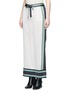 Front View - Click To Enlarge - EQUIPMENT - x Kate Moss 'Lake' stripe print silk pyjama pants