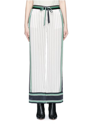 Main View - Click To Enlarge - EQUIPMENT - x Kate Moss 'Lake' stripe print silk pyjama pants