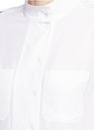 Detail View - Click To Enlarge - EQUIPMENT - 'Alma' wide placket silk shirt