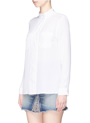 Front View - Click To Enlarge - EQUIPMENT - 'Alma' wide placket silk shirt
