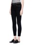 Front View - Click To Enlarge - L'AGENCE - 'Margot' stud embellished stretch skinny jeans
