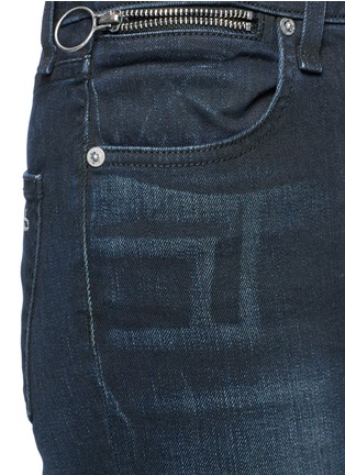 Detail View - Click To Enlarge - RAG & BONE - 'O Ring Dive Capri' zip cuff jeans