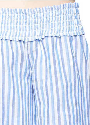 Detail View - Click To Enlarge - RAG & BONE - Stripe smocked off-shoulder cotton dress
