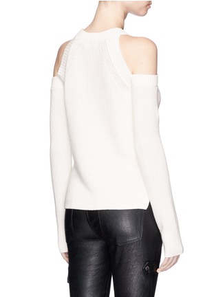 Back View - Click To Enlarge - RAG & BONE - 'Dana' cold shoulder chunky knit sweater