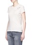 Front View - Click To Enlarge - RAG & BONE - Paper plane embroidered Pima cotton T-shirt